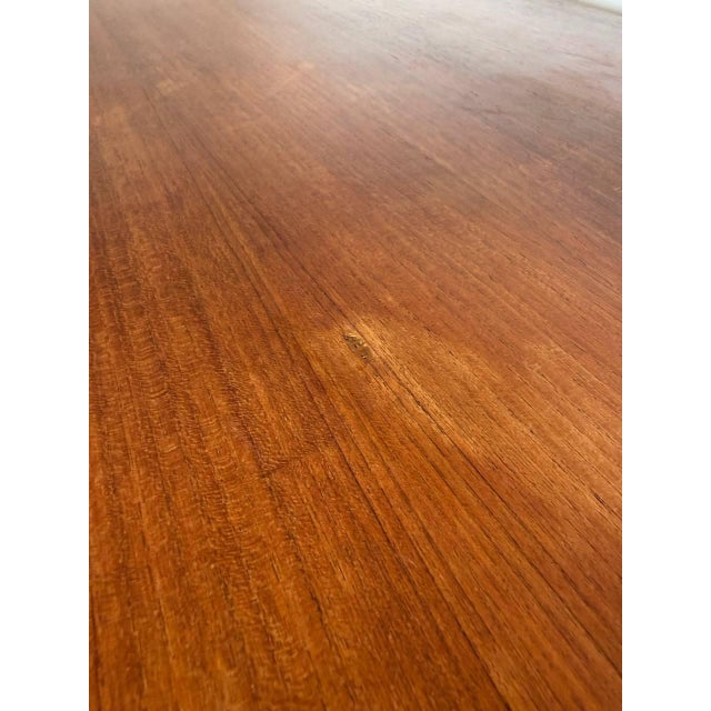 Mid-Century Scandinavian Teak Extendable Dining Table, 1950s For Sale - Image 12 of 13