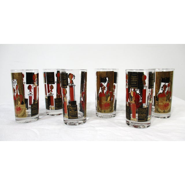 Mid 20th Century Georges Briard Grand Opera Highball Glasses For Sale - Image 10 of 10