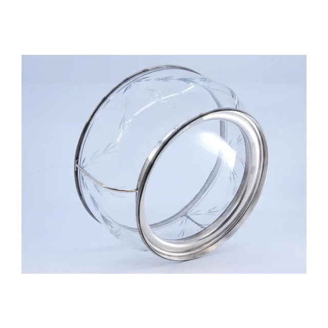 Fruit Bowl Centerpiece in Cut Glass and Silver For Sale - Image 3 of 12