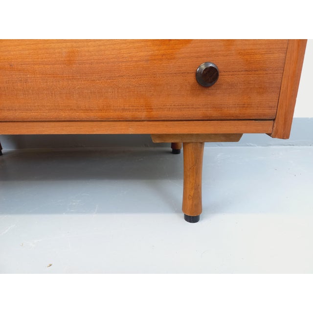 Vintage Teak Bookcase with Chest of Drawers and Secretary, 1960s-1970s For Sale - Image 18 of 18