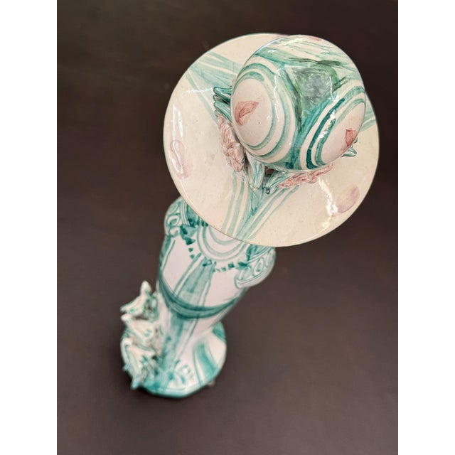 Ceramic Green Figurine by Bjorn Winblad, 1990s For Sale - Image 7 of 12