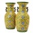 Pair of Chinese Yellow Cloisonné Vases For Sale