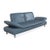 Blue Leather Rivoli Three-Seater Sofa with Manual Function from Koinor For Sale - Image 4 of 15