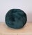 Deep forest green faux fur ball pillow. Unique fun super soft pillow for sofa, chair, or bed!
