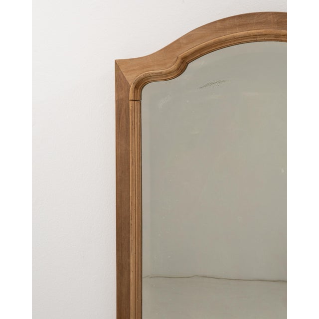 French Circa 1900 French Louis Philippe Style Wooden Wall Mirror For Sale - Image 3 of 8