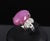 Late 20th Century Rare 21.42ct Natural Pink Star Sapphire & 0.32ct Diamond Platinum Ring, Size 8.5 For Sale - Image 15 of 18