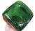 Vintage Green Glass Decanter w/Embossed Leather Horse Motif Western 1950s-1970s Based on design, materials, and comparable...