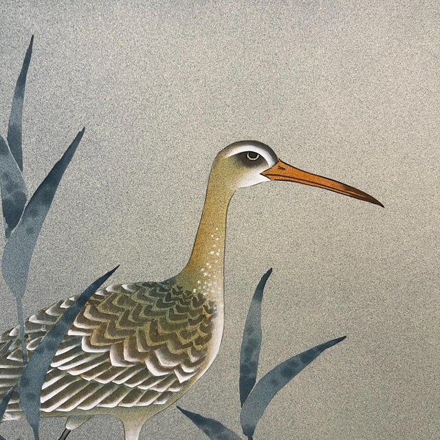 Eastern Screen with Herons and Mist, 1890s For Sale - Image 6 of 10