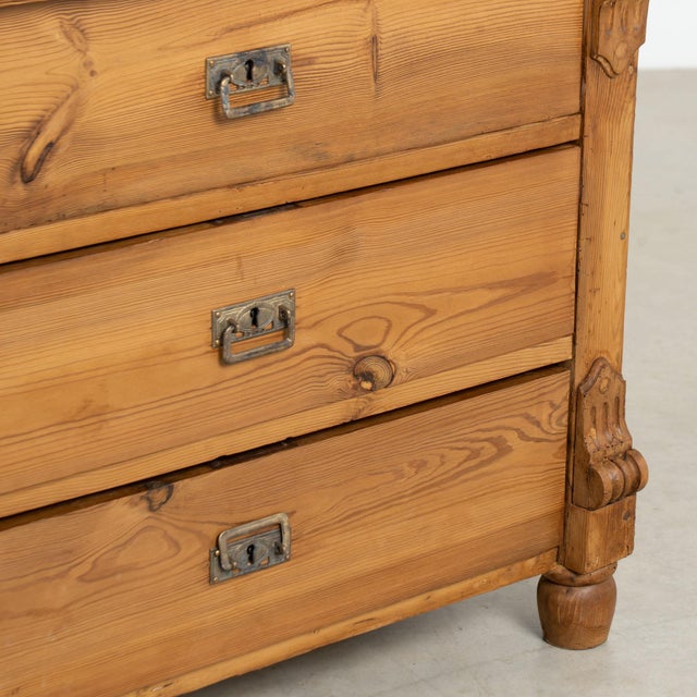18th Century Danish Pine Chest of Four Drawers For Sale - Image 12 of 15