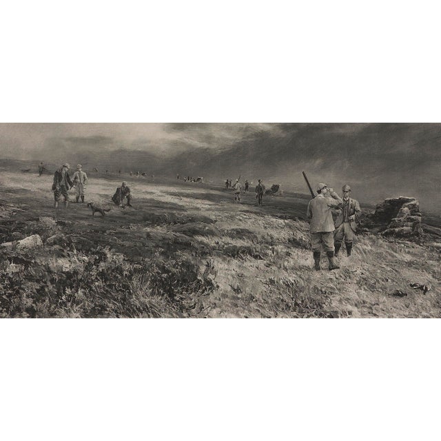 Hunting Scene Signed by Douglas Adams, Ap 1/300, Late 19th Century For Sale - Image 4 of 5