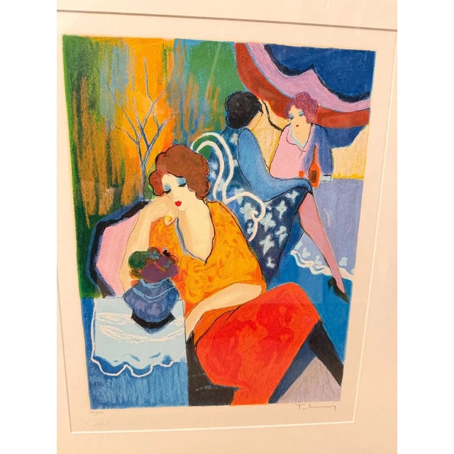 1980s Itzchak Tarkay Women Lounging Limited Serigraphs - Set of 2 For Sale - Image 9 of 11