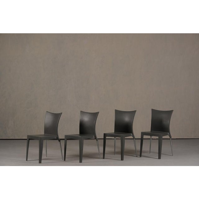 Gray Jo Chairs by Robbi Cantarutti and Claudio Biferali for Arrmet, Italy, 2000s, Set of 4 For Sale - Image 8 of 15