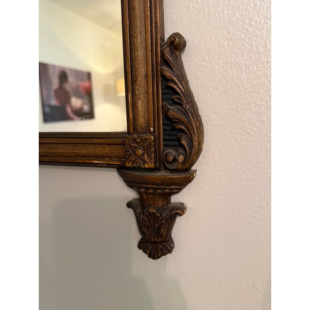 Antique American Victorian Pier Mirror With Figural Genre Scene Panel, Circa 1870–1890 For Sale In West Palm - Image 6 of 10