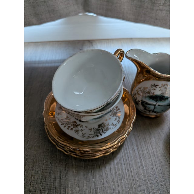 19th Century Bavaria German China Demitasse Tea Set - 14 pcs For Sale In New York - Image 6 of 6