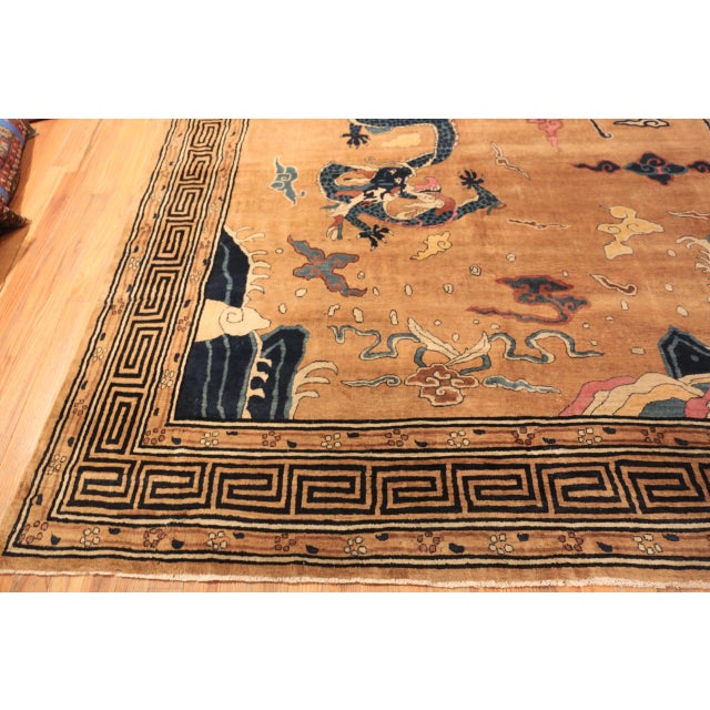 Nazmiyal Collection Antique Chinese Style Rug For Sale - Image 9 of 10