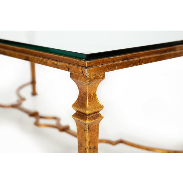 Paul M. Jones Modern Gilt Iron Glass Cocktail Coffee Table For Sale - Image 12 of 18