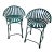 1930s Pair of Francois Carre Tall Chairs For Sale