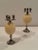Silver Plate & Ostrich Egg Candlesticks -a Pair For Sale - Image 12 of 14