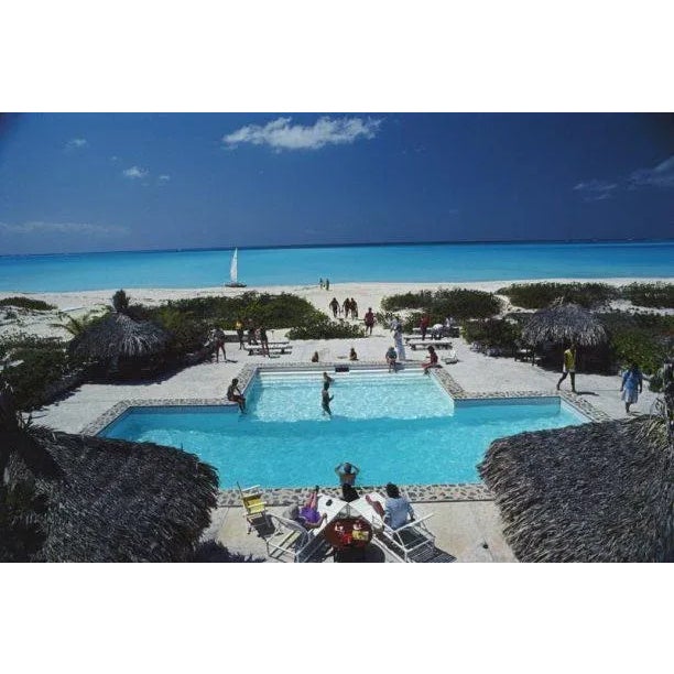 Swimming Pool on the Beach 1981 The pool at the Meridian Club, owned by Ginny and Bill Cowles, on the Turks and Caicos...