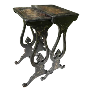 Antique Chinoiserie Lacquered Nesting Tables