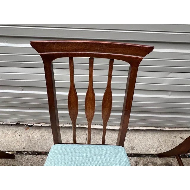 Set of 4 Mid Century Walnut Dining Chairs, Circa 1960s For Sale - Image 10 of 11