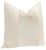 Contemporary 22" Alabaster Faux Leather Panel + Linen Pillows - a Pair For Sale - Image 3 of 5
