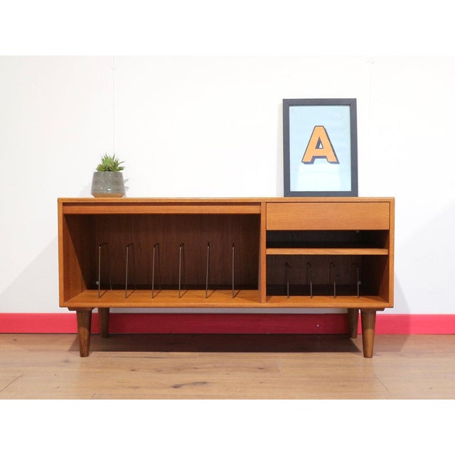 Mid 20th Century Mid Century Modern Vintage Teak Media Record Tv Cabinet Hutch by G Plan For Sale - Image 5 of 15