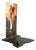 Brutalist Geometric Sculpture in Metal and Copper, 1970s For Sale