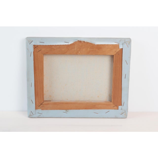 1980s Artist Signed Seascape Original Oil Painting on Canvas For Sale In Lexington, KY - Image 6 of 7