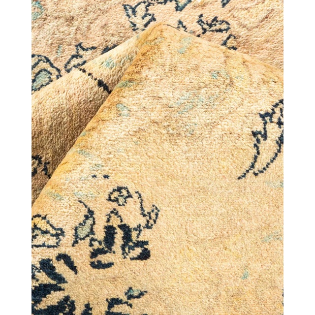 Textile Mogul, One-of-a-Kind Hand-Knotted Area Rug in Beige, 6' 2" x 9' 3" For Sale - Image 7 of 8