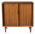 Vintage Milo Baughman Walnut Tambour Door Cabinet for Glenn of California For Sale