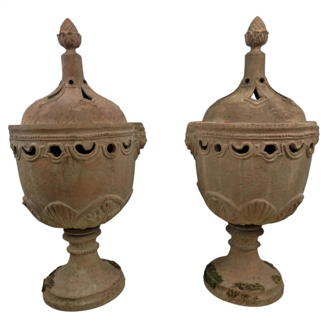 Italian Terracotta Orangerie Stoves, 1800s, Set of 2 For Sale - Image 9 of 9
