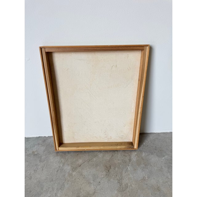 1970 Vintage Spanish Folk Carnival Oil on Canvas Painting by Fidel Fontalvo For Sale - Image 10 of 10