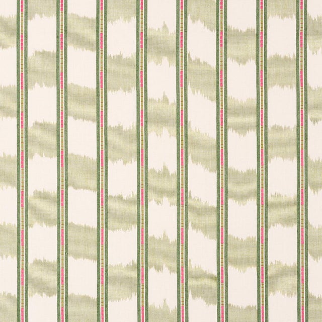 Contemporary Schumacher Faye Fabric In Leaf For Sale - Image 3 of 4