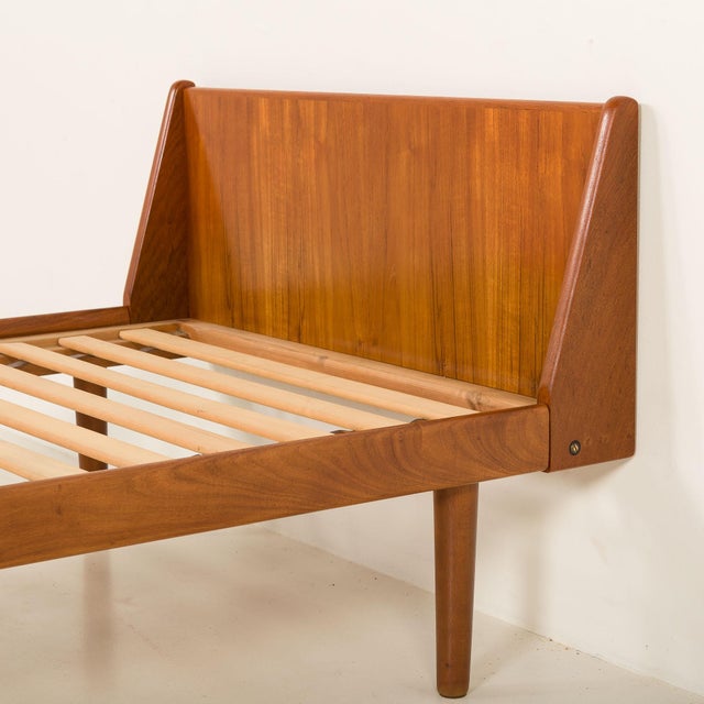 Mid-Century Danish Teak Bed, 1960s For Sale - Image 6 of 10