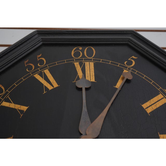 Chinoiserie Chinoiserie Decorated Finish Electric Wall Clock For Sale - Image 3 of 12