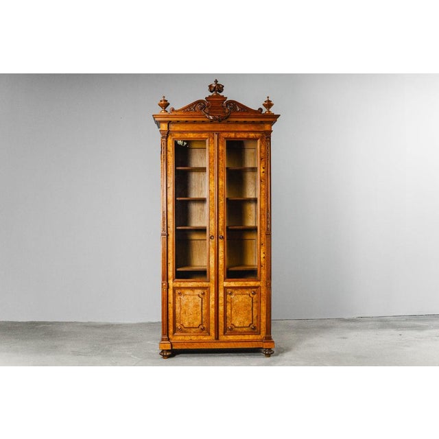 Object: Bookcase Period & Style: Gründerzeit - second half of the 19th century Features - elegant and practical piece of...