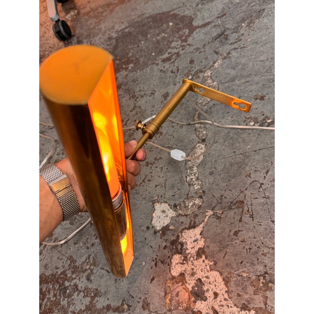 Traditional Restoration Hardware Gallery Antiqued Brass Picture Lights, Pair For Sale - Image 3 of 12