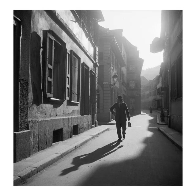 Near Kraemergasse Lane Old City Heidelberg, Germany 1936, Printed 2021 For Sale