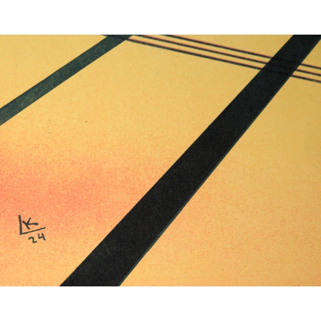 Abstract Exhibition Poster for Kandinsky at Galerie Karl Flinker 1977 in Ink on Paper by Wassily Kandinsky For Sale - Image 3 of 9