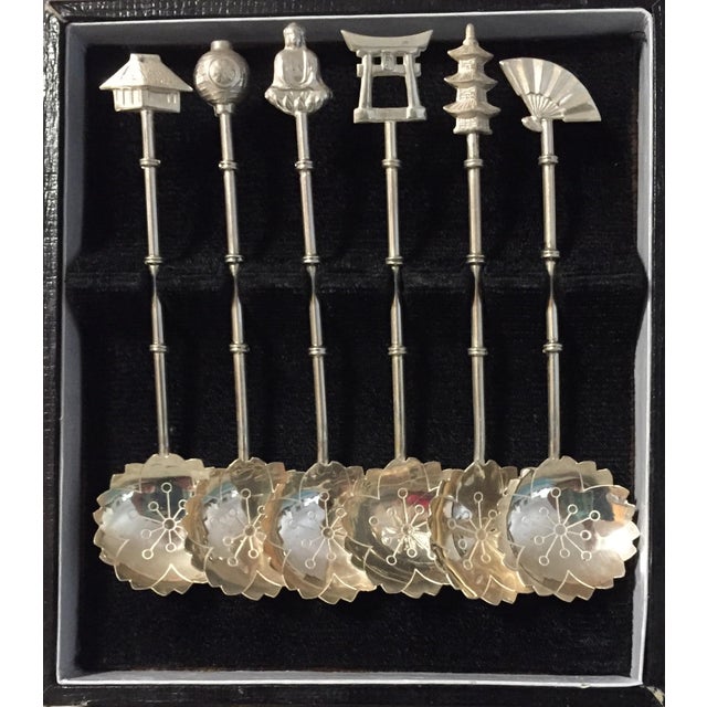 Japanese Sterling Silver Demitasse Spoon Set Chairish