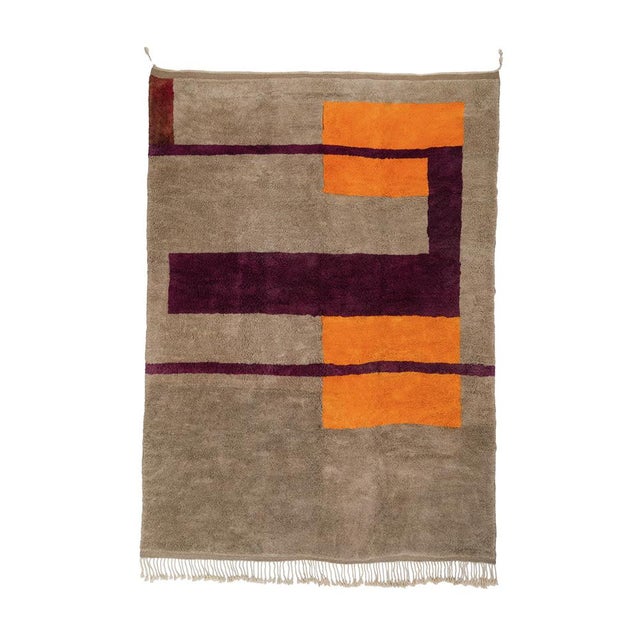 Hand-Knotted Wool Rug by Azele Studio For Sale - Image 9 of 9