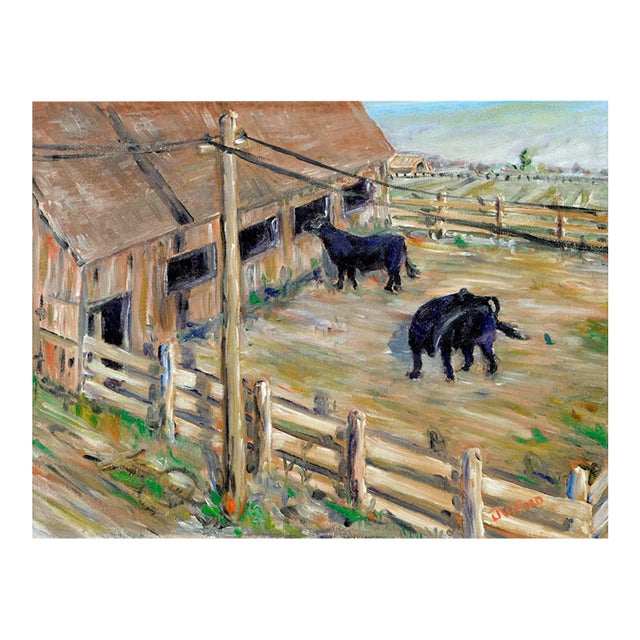 Grazing Cows - Farm Landscapeb by j.w. Ford For Sale