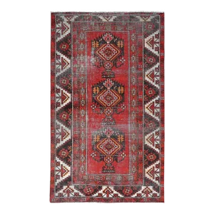 1960s Red Vintage Persian Rug