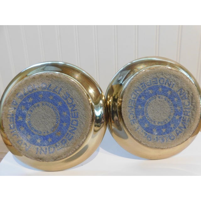 Vintage Baldwin Brass Candlestick Holders: 200th Anniversary Pair For Sale - Image 13 of 14