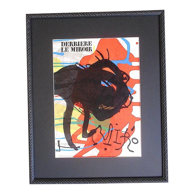 Vintage Mid Century Ltd. Ed. Lithograph-Joan Miro-Derriere Le Miroir-1973 For Sale