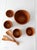 Mid 20th Century Teak Salad Bowl Set With Serving Utensils - 7 pcs For Sale - Image 6 of 18