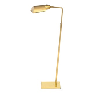 Modern Brass Adjustable Floor Lamp For Sale