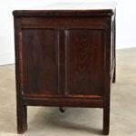 Brown French 19th Century Solid Oak Coffer For Sale - Image 8 of 13