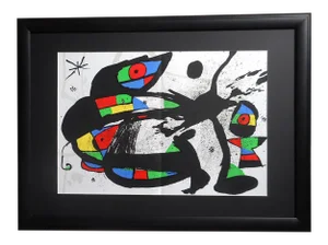 Vintage Mid Century Ltd. Ed.Joan Miro Lithograph-Derriere Le Miroir-1978